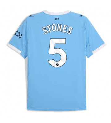 Manchester City John Stones #5 Replika Hjemmebanetrøje 2025-26 Kortærmet